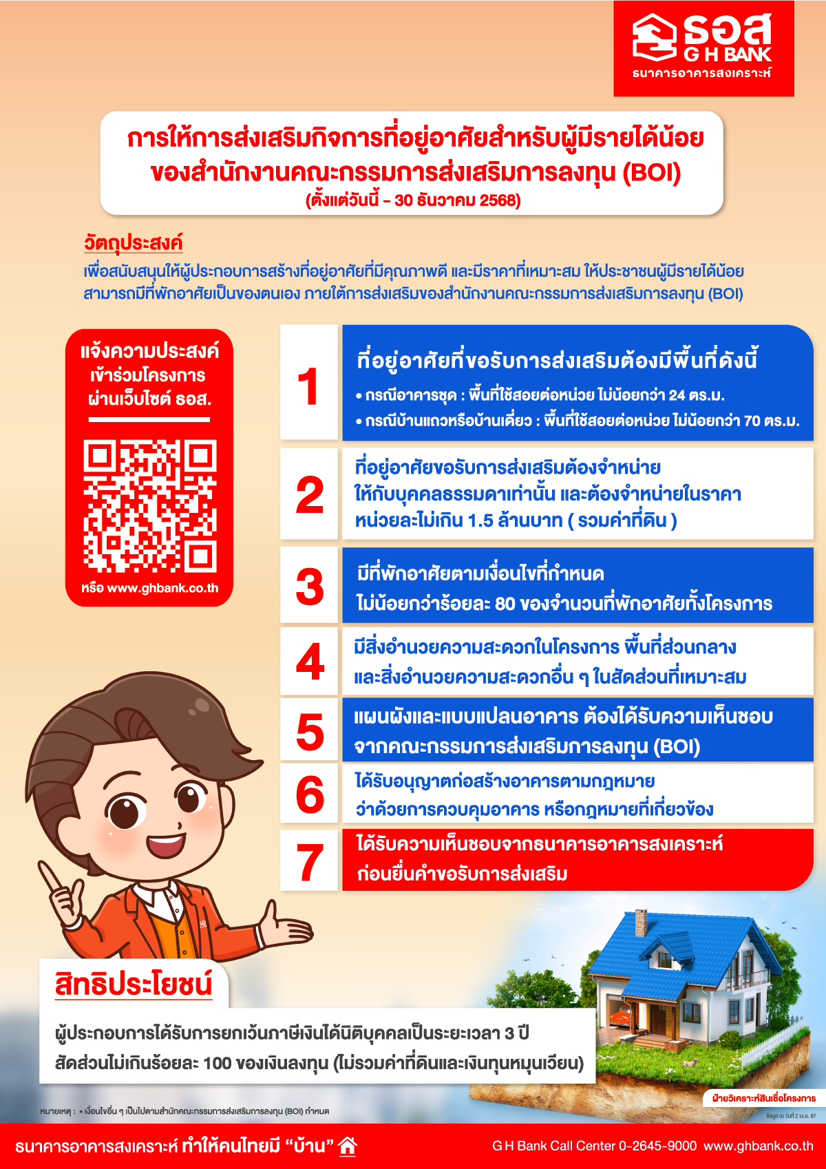 “โครงการการส่งเสริมการลงทุนกิจการที่อยู่อาศัยสำหรับผู้มีรายได้น้อย (BOI ...